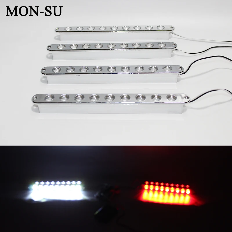 MON-SU Car Styling 4 in1 9LED Daytime Running Lights Auto Wireless Remote Strobe DRL External Lamp 8 Species Strobe Flash Light
MON-SU Car Styling 4 in1 9LED Daytime Running Lights Auto Wireless Remote Strobe DRL External Lamp 8 Species Strobe Flash Light