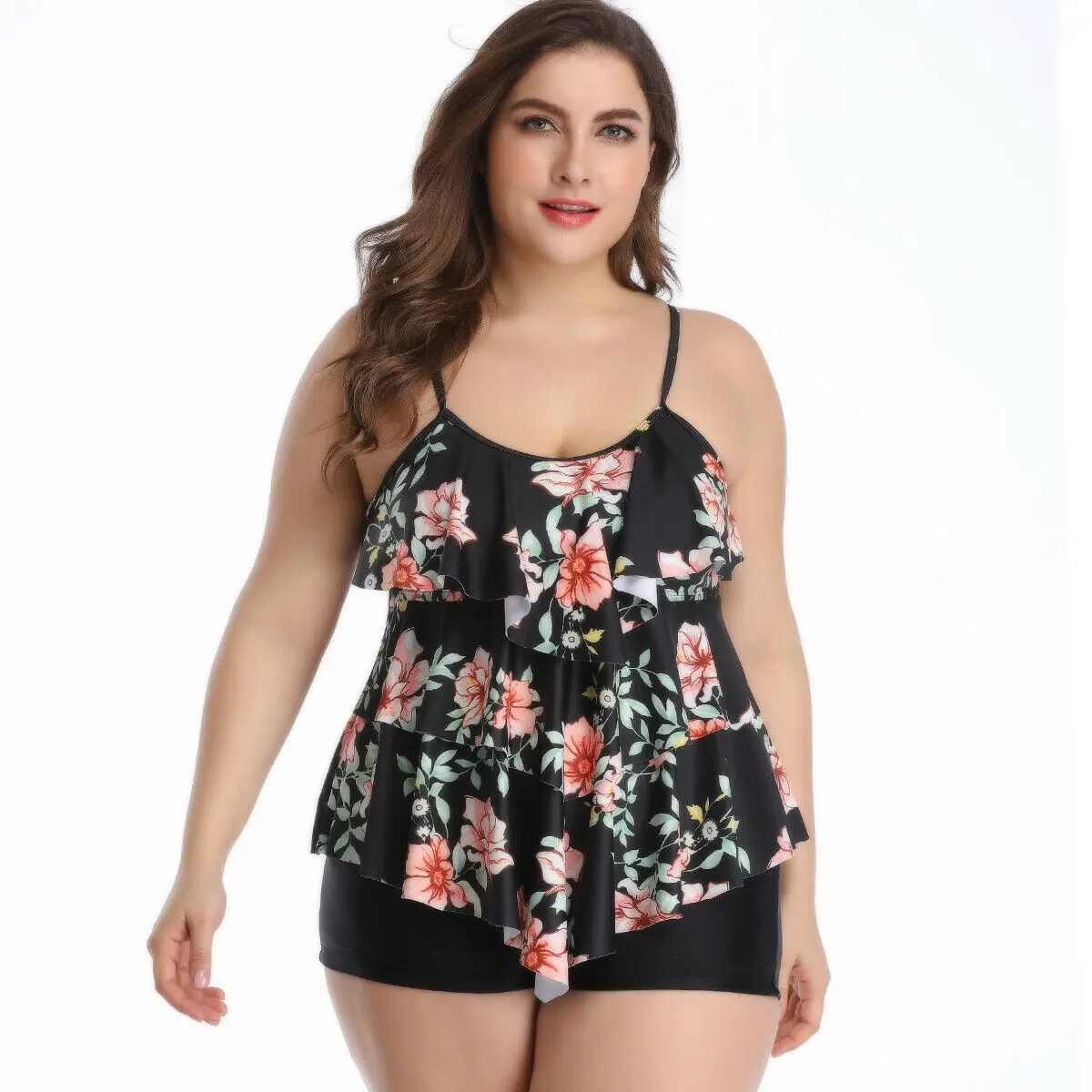Plus Size Women Two Piece Swimdress Flouncing Swimsuit Beachwear Bikini Swimwear
Plus Size Women Two Piece Swimdress Flouncing Swimsuit Beachwear Bikini Swimwear