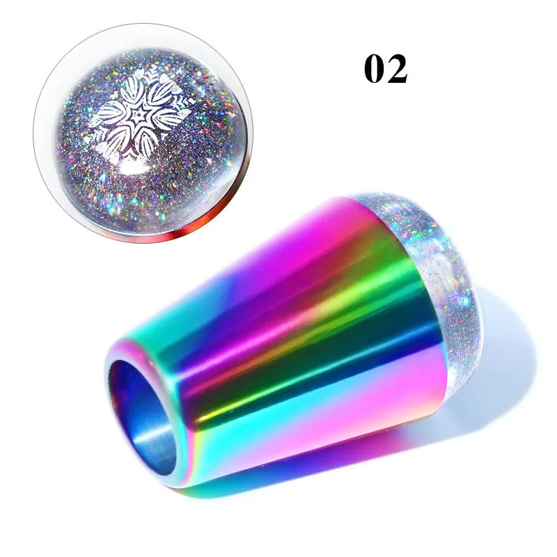 4cm Transparent Starry Silicone Stamper Nail Holographic Stamping Stamp Scraper Polish Print Transfer Manicure Tools
4cm Transparent Starry Silicone Stamper Nail Holographic Stamping Stamp Scraper Polish Print Transfer Manicure Tools
