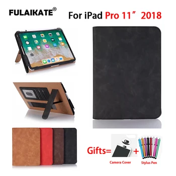 FULAIKATE Retro Handle Flip Case for iPad Pro 11" 2018 Stand Business Back Cover Card Slot Protective Skin Soft Coque Funda
FULAIKATE Retro Handle Flip Case for iPad Pro 11" 2018 Stand Business Back Cover Card Slot Protective Skin Soft Coque Funda