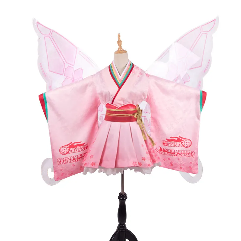 Anime VOCALOID cosplay Hatsune Miku kimono GSC racing dress Cosplay Costume pink clothing wing A
Anime VOCALOID cosplay Hatsune Miku kimono GSC racing dress Cosplay Costume pink clothing wing A