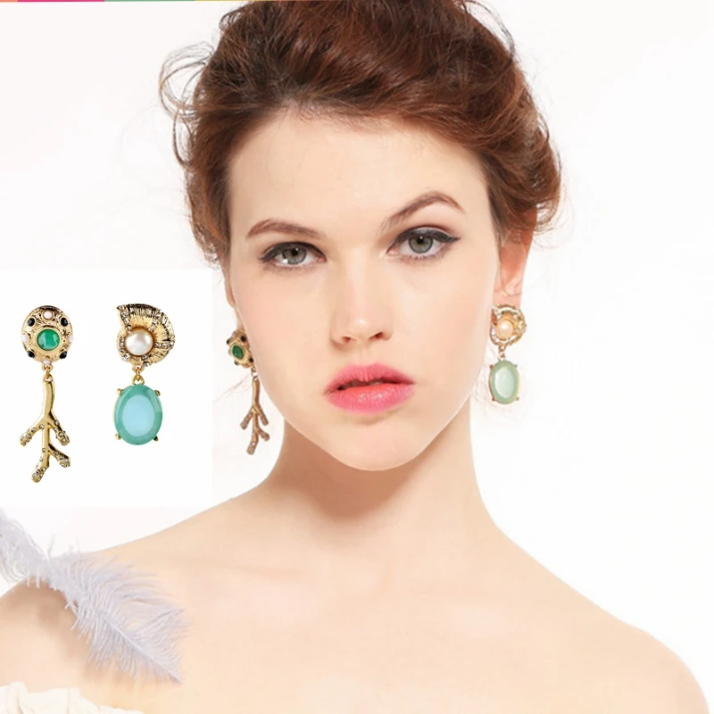 2018 All Match Asymmetry Women Earrings Temperament Simulated Pearl Rhinestone Pendientes Mujer Moda Boho Sea Snail Earrings
2018 All Match Asymmetry Women Earrings Temperament Simulated Pearl Rhinestone Pendientes Mujer Moda Boho Sea Snail Earrings