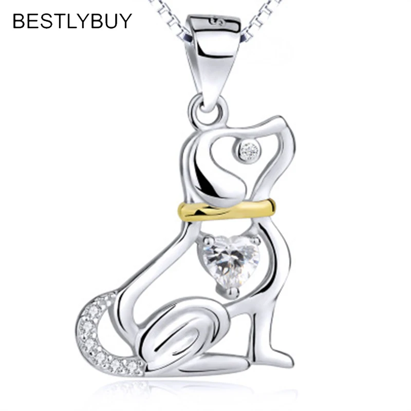 High Quality 925 Sterling Silver Puppy Dog Pendant Necklace With Heart Lovely Birthday Gift for Women Girl Choker Jewelry
High Quality 925 Sterling Silver Puppy Dog Pendant Necklace With Heart Lovely Birthday Gift for Women Girl Choker Jewelry