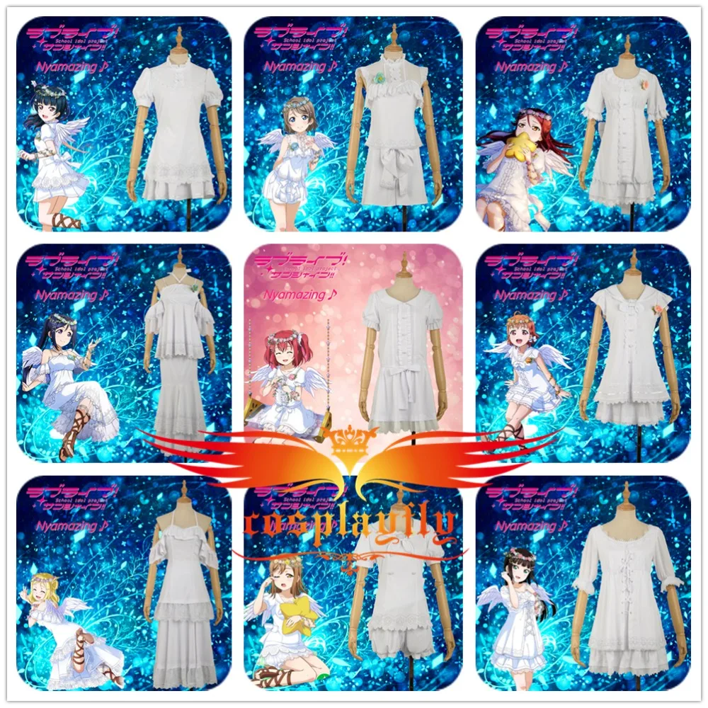 LoveLive!SunShine!!Aqours Dia Kanan Mari Chika Ruby Yoshiko Riko Watanabe You Hanamaru Angels Unawakened Party Cosplay Costume
LoveLive!SunShine!!Aqours Dia Kanan Mari Chika Ruby Yoshiko Riko Watanabe You Hanamaru Angels Unawakened Party Cosplay Costume