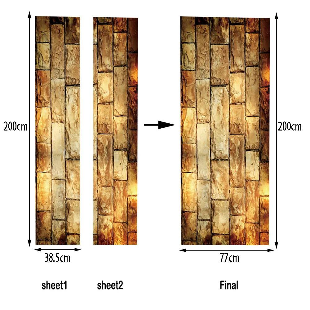 funlife Bricks Living Room Bedroom Wall Poster Imitation 3D Door Sticker Creative Wall Decoration Self-adhesive Wall Stickers
funlife Bricks Living Room Bedroom Wall Poster Imitation 3D Door Sticker Creative Wall Decoration Self-adhesive Wall Stickers