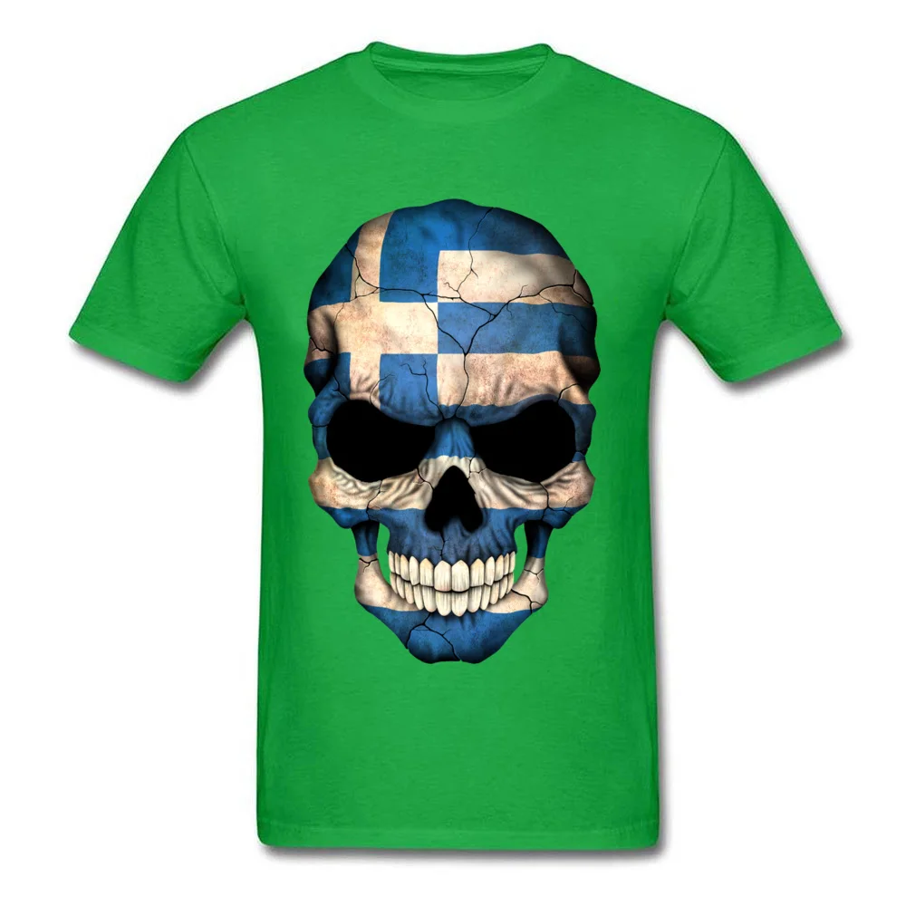 Greek Flag Skull_green