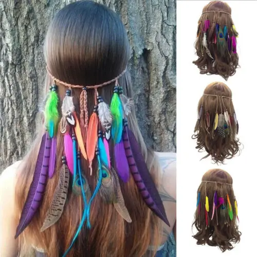 Boho Hippie Indian Feather Headband Hairband Carnival Party Headdress Headpieces Party DIY Decorations
Boho Hippie Indian Feather Headband Hairband Carnival Party Headdress Headpieces Party DIY Decorations