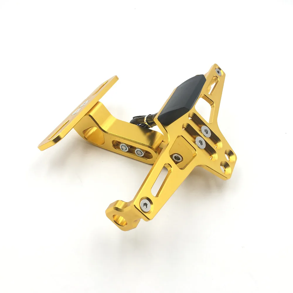 Motorcycle Adjustable Angle Aluminum License Number Plate Frame Holder Bracket For BMW Suzuki GSXR 1000 GSXR1000 GSXR 750 Gold
Motorcycle Adjustable Angle Aluminum License Number Plate Frame Holder Bracket For BMW Suzuki GSXR 1000 GSXR1000 GSXR 750 Gold