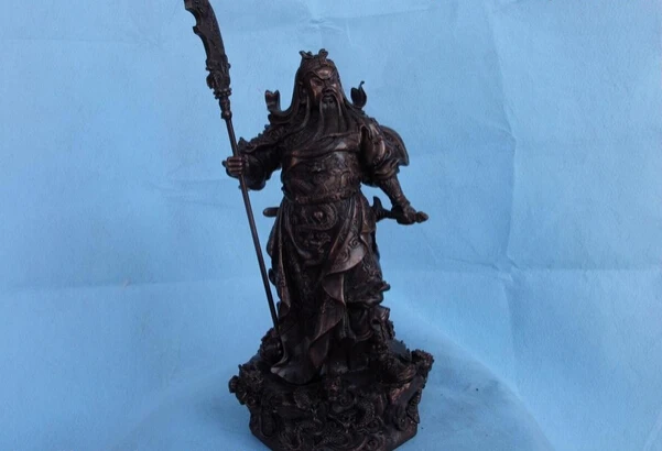 15 Chinese Red Bronze Copper Nine Dragon Guan Gong GuanYu Warrior Buddha Statue
15 Chinese Red Bronze Copper Nine Dragon Guan Gong GuanYu Warrior Buddha Statue