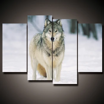 4 Pcs Mordern Canvas Painting Frameless Animal Art Poster Wall Wolf Oil Picture Home Decor Print on Canvas for Living Room
4 Pcs Mordern Canvas Painting Frameless Animal Art Poster Wall Wolf Oil Picture Home Decor Print on Canvas for Living Room