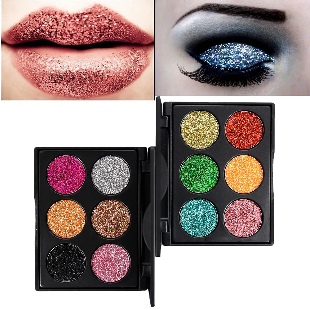 NAQIER 6 colors Diamond Golden eyeshadow make up Glitter powder Eye Shadow Palette Shiny Eyeshadow Makeup highlight Cosmetics
NAQIER 6 colors Diamond Golden eyeshadow make up Glitter powder Eye Shadow Palette Shiny Eyeshadow Makeup highlight Cosmetics