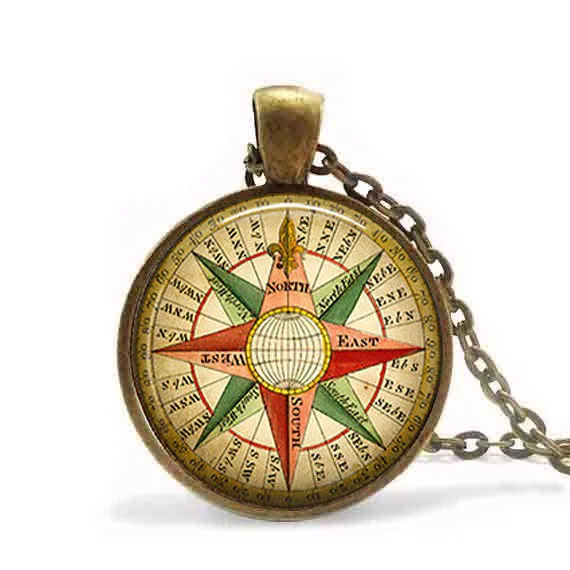 Antique VINTAGE Wind Rose Compass Pendant Necklace jewelry steampunk mens chain women fashion new men charm toy hot selling
Antique VINTAGE Wind Rose Compass Pendant Necklace jewelry steampunk mens chain women fashion new men charm toy hot selling
