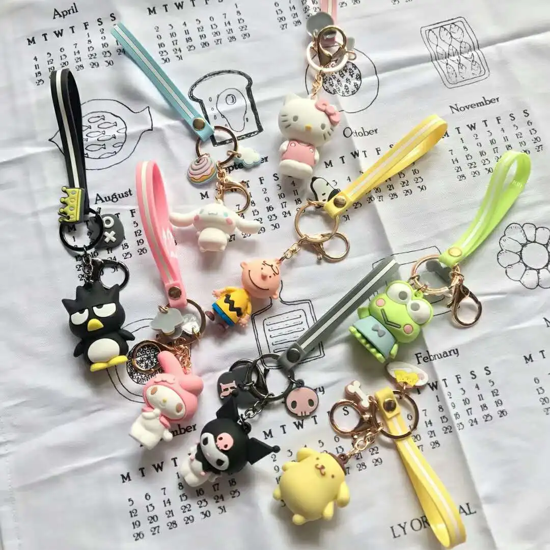 Cute Cartoon Keychain Korean Fashion Key Holder Bag Accessories Mobile phone Cover Pendant Keyring Jewelry Gift for fans
Cute Cartoon Keychain Korean Fashion Key Holder Bag Accessories Mobile phone Cover Pendant Keyring Jewelry Gift for fans