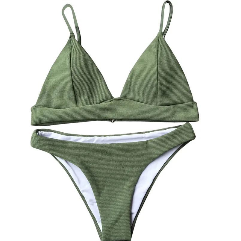 Army green knit triangle bag swimsuit Sexy solid One Piece swimsuit Beachwear Sexy backless fashion Swimwear 40ja21
Army green knit triangle bag swimsuit Sexy solid One Piece swimsuit Beachwear Sexy backless fashion Swimwear 40ja21