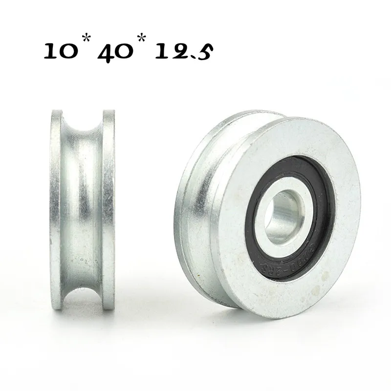 4PcS 10*40*12.5mm Grooved bearing pulley U groove rolling wheel 8mm wire rope over line lifting wheel 4cm guide wheel
4PcS 10*40*12.5mm Grooved bearing pulley U groove rolling wheel 8mm wire rope over line lifting wheel 4cm guide wheel