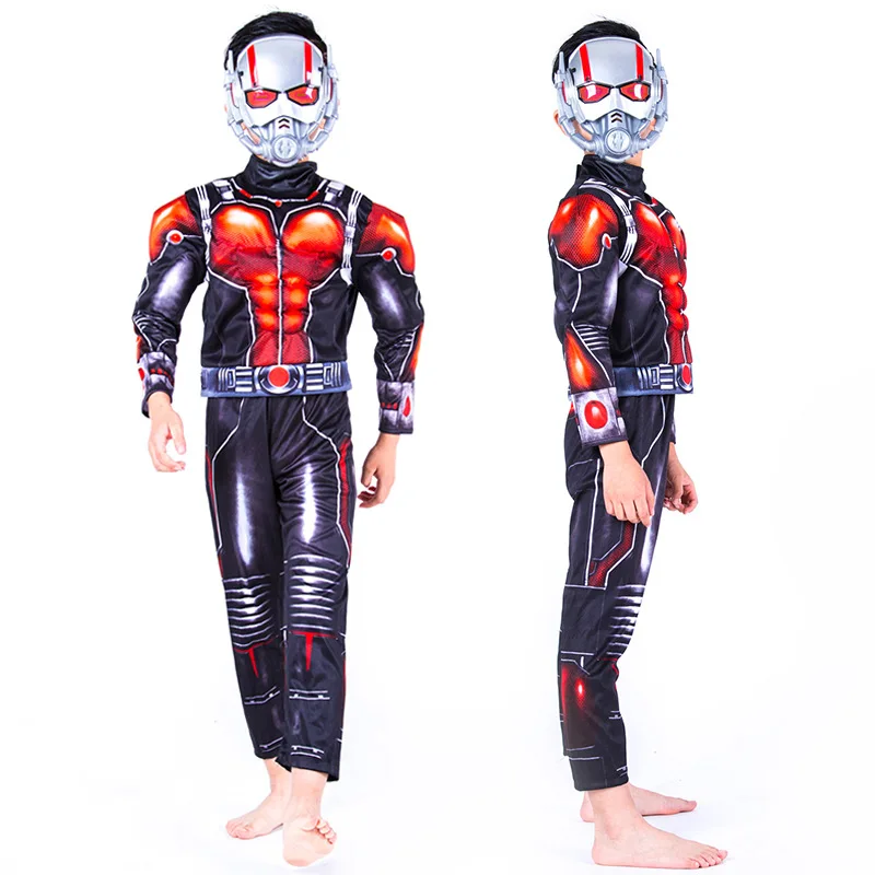 Hot Movie Ant -man Muscle Costume Child Boys Ant man Cosplay Costume for Boys Halloween Costume for Kids Fancy Dress with Masks
Hot Movie Ant -man Muscle Costume Child Boys Ant man Cosplay Costume for Boys Halloween Costume for Kids Fancy Dress with Masks
