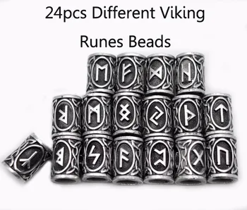 24pcs Original Viking Runes Charms Beads Findings for Bracelets Pendant Necklace Beard Hair
24pcs Original Viking Runes Charms Beads Findings for Bracelets Pendant Necklace Beard Hair