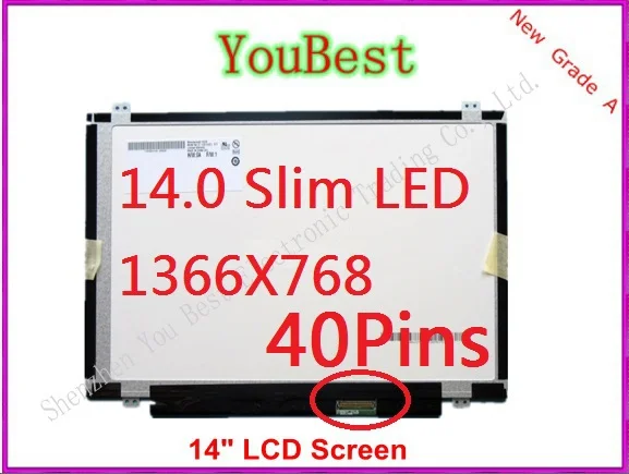 14.0" Laptop LCD Screen For Samsung NP530U4E Slim LED Display Matrix(Not 15.6 Inch)
14.0" Laptop LCD Screen For Samsung NP530U4E Slim LED Display Matrix(Not 15.6 Inch)