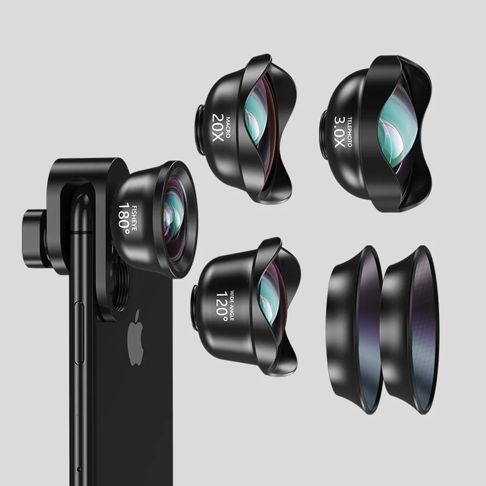 6 in1 Professional Mobile Phone Lens,External Wide Angle+Macro+Telephoto+Fisheye Universal Clip for iPhone Samsung Xiaomi Huawei
6 in1 Professional Mobile Phone Lens,External Wide Angle+Macro+Telephoto+Fisheye Universal Clip for iPhone Samsung Xiaomi Huawei