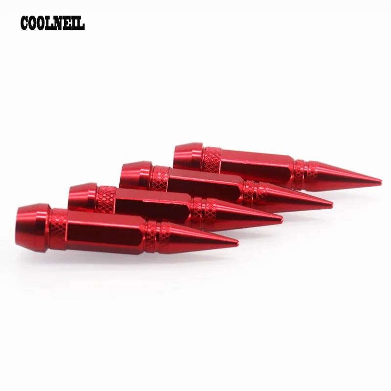 jdm accessories 4Pcs Aluminum Alloy Tire Valve Stem Cap Spike Shaped Metal Dust Covers Lid for Auto Accessories(60mm)
jdm accessories 4Pcs Aluminum Alloy Tire Valve Stem Cap Spike Shaped Metal Dust Covers Lid for Auto Accessories(60mm)