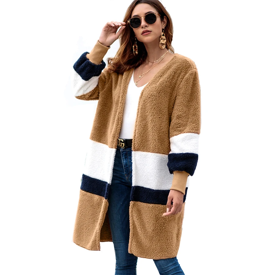Women's Long Faux Fur Teddy Coat 2018 Winter Autumn Plush Long Fur Jacket Ladies Casual Streewear Outwear Tops Manteau Femme
Women's Long Faux Fur Teddy Coat 2018 Winter Autumn Plush Long Fur Jacket Ladies Casual Streewear Outwear Tops Manteau Femme