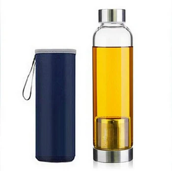 Water Bottle Glass Bottles Tea Travel 550ML My Sport Portable Real Borosilicate With Handle Waterfles Met Filter garrafa
Water Bottle Glass Bottles Tea Travel 550ML My Sport Portable Real Borosilicate With Handle Waterfles Met Filter garrafa