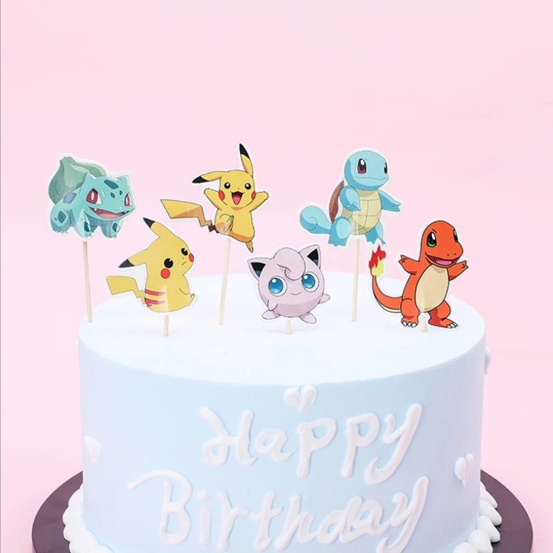 Happy Birthday Pokemon Theme Baby Shower Events Party Pikachu Design Decoration Cupcake Cake Toppers With Sticks 24PCS
Happy Birthday Pokemon Theme Baby Shower Events Party Pikachu Design Decoration Cupcake Cake Toppers With Sticks 24PCS