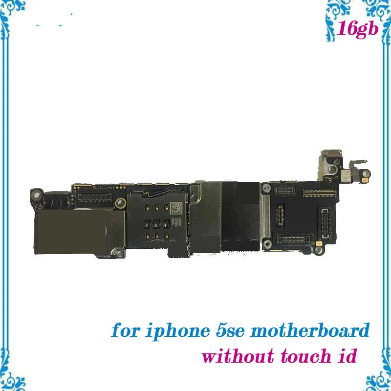 Full function Unlocked Replacement for iphone 5se motherboard 16gb used without touch id mainboard with full chips Logic Board
Full function Unlocked Replacement for iphone 5se motherboard 16gb used without touch id mainboard with full chips Logic Board