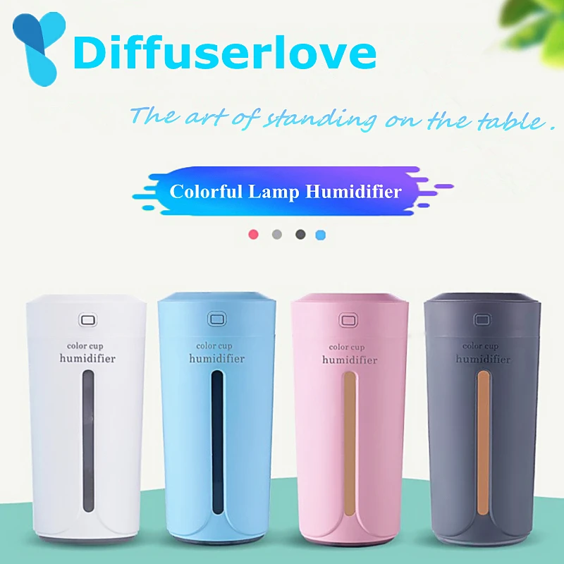 Diffuserlove 230 мл ультразвуковой увлажнитель воздуха USB мини настольная цветная