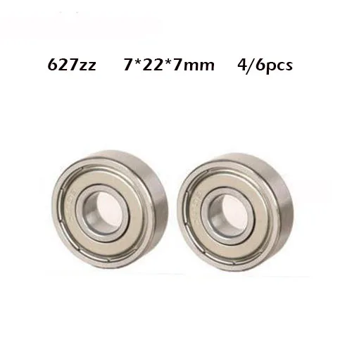 627ZZ 7*22*7(mm) 4/6pieces free shipping bearing ABEC-1 metal Sealed Bearing 627 ZZ chrome steel deep groove bearing
627ZZ 7*22*7(mm) 4/6pieces free shipping bearing ABEC-1 metal Sealed Bearing 627 ZZ chrome steel deep groove bearing