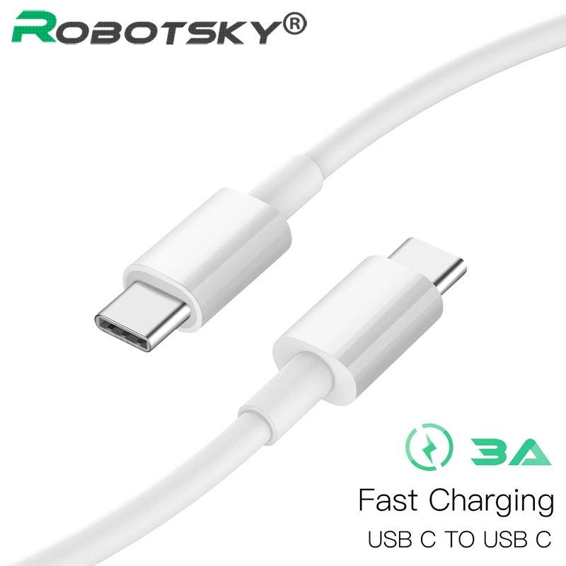 3A Type C Male to Male USB C to USB-C cable PD Fast charging for Samsung S9 Huawei Xiaomi Macbook USB 3.1 Data sync Charger cord
3A Type C Male to Male USB C to USB-C cable PD Fast charging for Samsung S9 Huawei Xiaomi Macbook USB 3.1 Data sync Charger cord