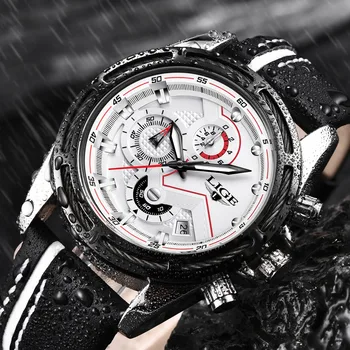 Top Luxury Brand LIGE Men Casual Sport Quartz Watch Men Fashion Commerce Leather Waterproof Military Wristwatch Relogio Masculio
Top Luxury Brand LIGE Men Casual Sport Quartz Watch Men Fashion Commerce Leather Waterproof Military Wristwatch Relogio Masculio