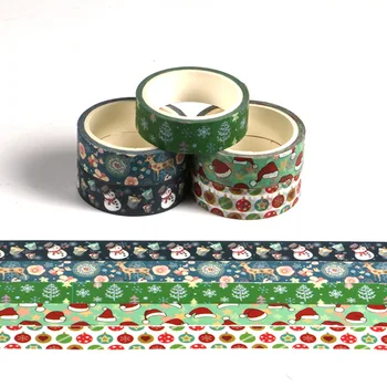 1PC Decorative Snow Deer Christmas Tree Washi Tape Set Rice Paper DIY Scrapbooking Adhesive Masking Tape 1.5cm*5m Stationery
1PC Decorative Snow Deer Christmas Tree Washi Tape Set Rice Paper DIY Scrapbooking Adhesive Masking Tape 1.5cm*5m Stationery