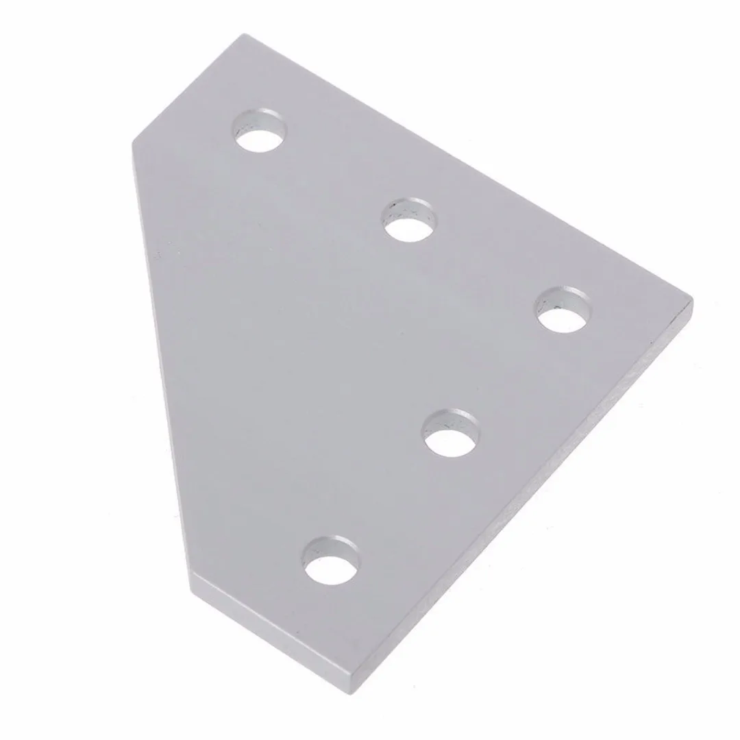 1pc 5 Hole 90 Degree Joint Board Corner Angle Bracket For 2020 Aluminum Profile 3D Printer Frame