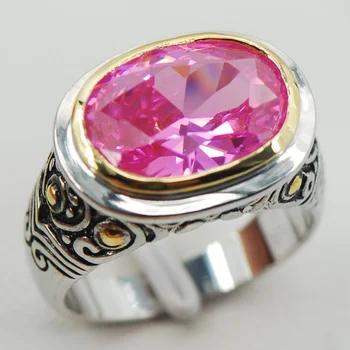 Pink Crystal Zircon Women 925 Sterling Silver Ring F925 Size 6 7 8 9 10 
Pink Crystal Zircon Women 925 Sterling Silver Ring F925 Size 6 7 8 9 10