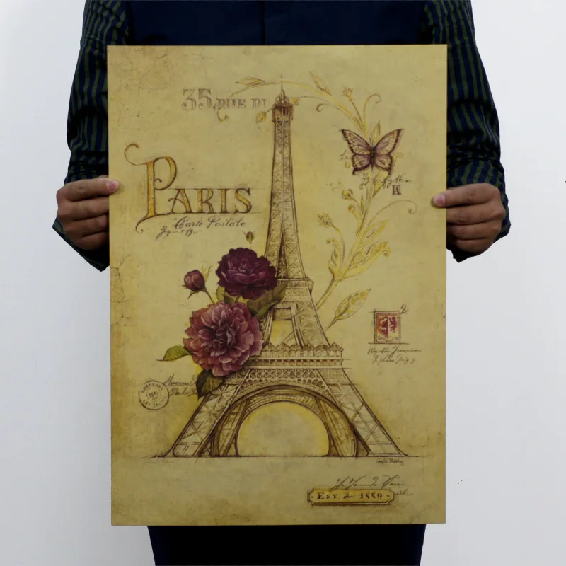Vintage Paris Iron Eiffel Tower Retro Poster Bar Coffee Library Decor Wall Sticker For Living Room Home Decoration Accessories
Vintage Paris Iron Eiffel Tower Retro Poster Bar Coffee Library Decor Wall Sticker For Living Room Home Decoration Accessories