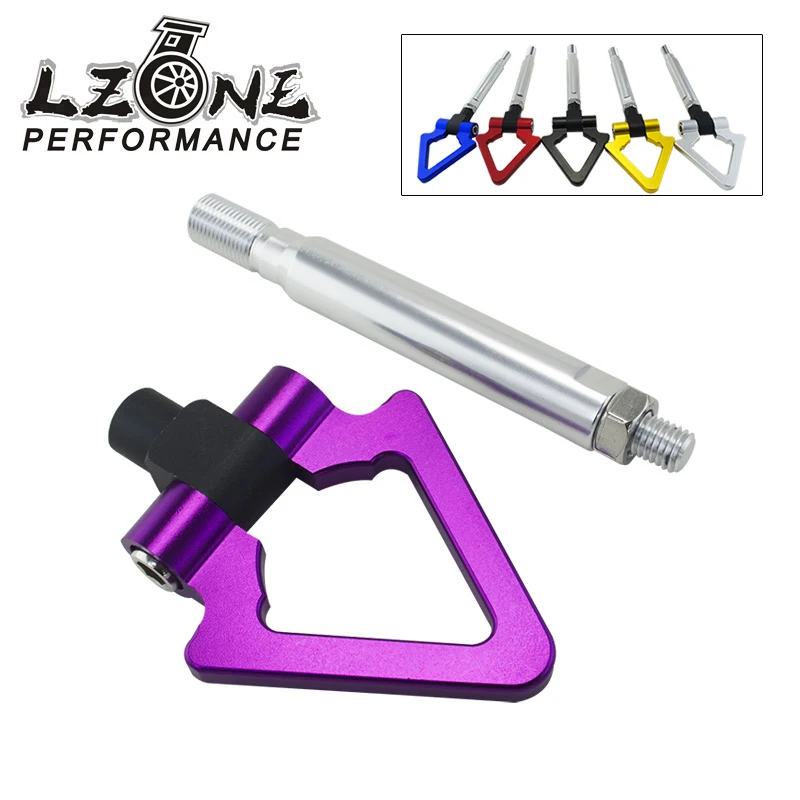 LZONE RACING-Billet Aluminum Tow Hook Front&Rear Triangle Ring Towing For Toyota GT86 Scion FRS BRZ 13-15 JR019 | Автомобили и