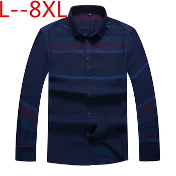 plus size 10XL 8XL 6XL 2018 Mens Business Casual Long Sleeved Shirt Men Shirt Classic Striped Male Social Dress Shirts Outwear
plus size 10XL 8XL 6XL 2018 Mens Business Casual Long Sleeved Shirt Men Shirt Classic Striped Male Social Dress Shirts Outwear
