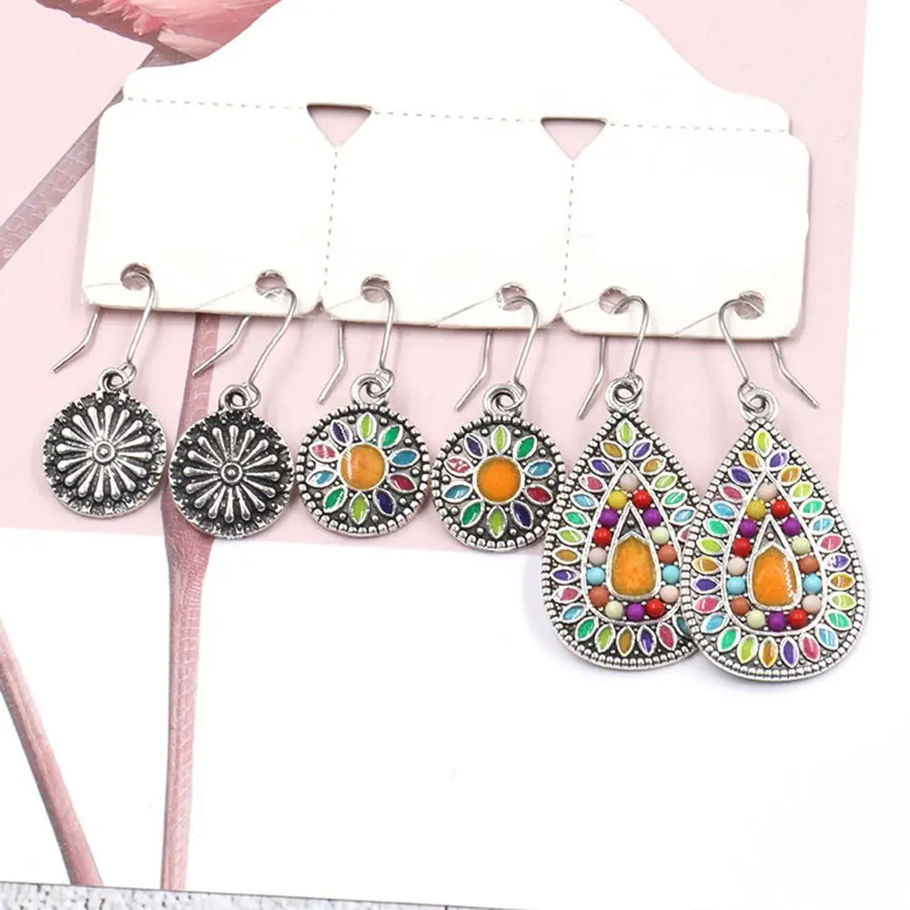 3Pairs/Set Bohemian Boho Ethnic Dangle Drop Earrings Vintage for Women Antique Hanging Earrings Jewelry Accessories Gift
3Pairs/Set Bohemian Boho Ethnic Dangle Drop Earrings Vintage for Women Antique Hanging Earrings Jewelry Accessories Gift