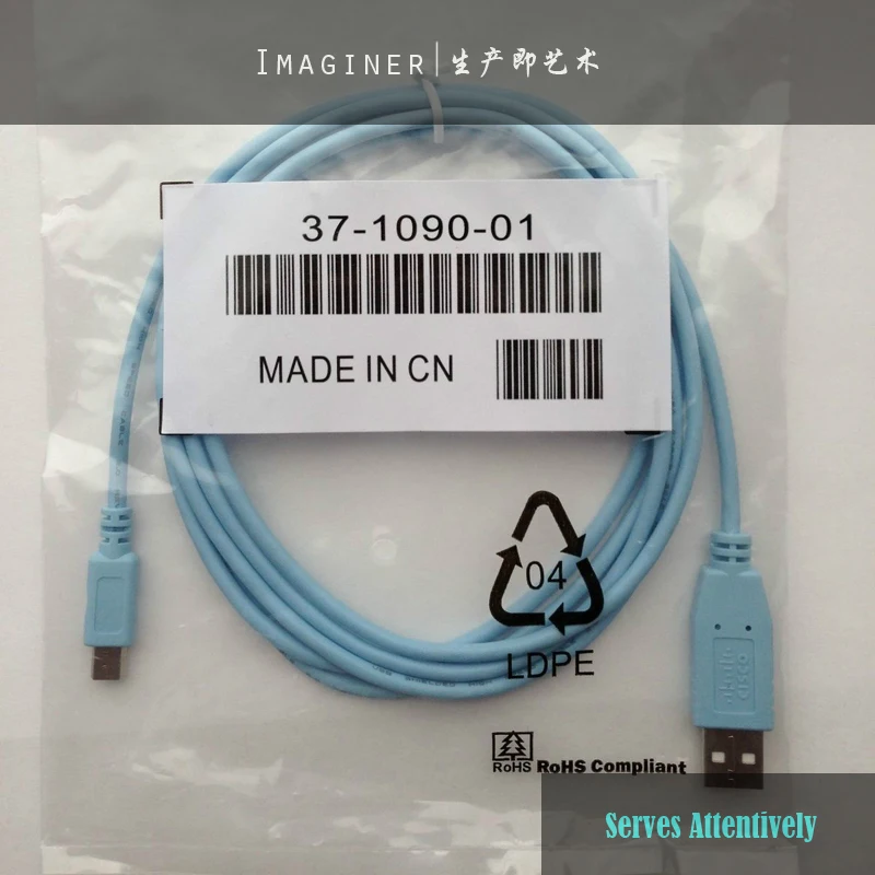 Factory New 6FT Network Routers 37-1090-01 CAB-CONSOLE-USB USB Console Cable for Cisc0 Routers and Switches
Factory New 6FT Network Routers 37-1090-01 CAB-CONSOLE-USB USB Console Cable for Cisc0 Routers and Switches