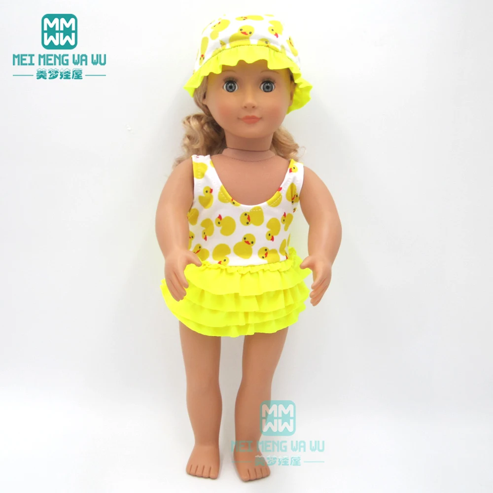Фото Модная Кукла clotehs желтый купальник бикини костюм для дайвинга подходит