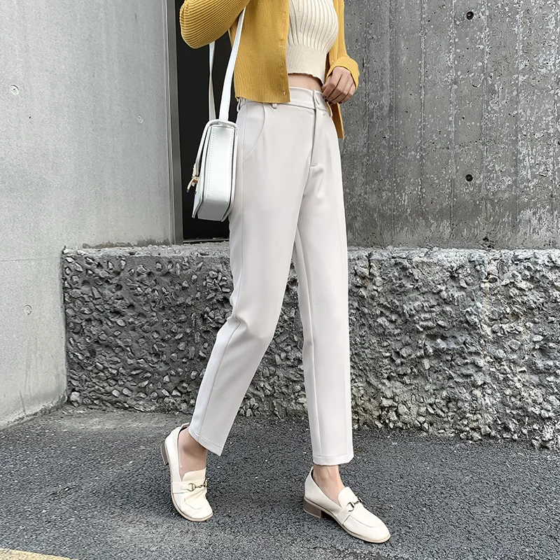 Elegant OL Style Women Pencil Pants Casual Elastic Waist Female Trousers 2019 Spring High Waist Ankle-length Work Business Pants
Elegant OL Style Women Pencil Pants Casual Elastic Waist Female Trousers 2019 Spring High Waist Ankle-length Work Business Pants
