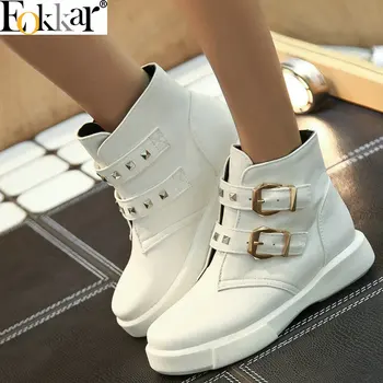 Eokkar 2019 Pu Leather Women Ankle Boots Buckle Strap Women Shoes Winter Boots Square Heel Ladies Casual Boots Black Size 34-43
Eokkar 2019 Pu Leather Women Ankle Boots Buckle Strap Women Shoes Winter Boots Square Heel Ladies Casual Boots Black Size 34-43