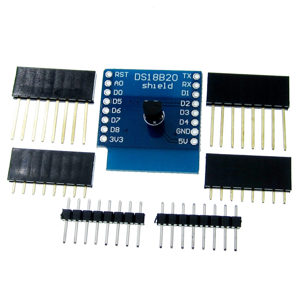 DS18B20 Temperature Sensor Shield For Wemos D1 Mini Wemos D1 Mini Wifi Extension Board Compatible
DS18B20 Temperature Sensor Shield For Wemos D1 Mini Wemos D1 Mini Wifi Extension Board Compatible