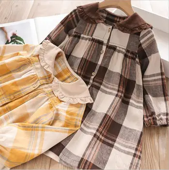 Girl Plaid Long Sleeve Dresses 2019 Fall Cotton Shirts Dress Fashion High-grade Princess Dress Belle Girls clothing
Girl Plaid Long Sleeve Dresses 2019 Fall Cotton Shirts Dress Fashion High-grade Princess Dress Belle Girls clothing