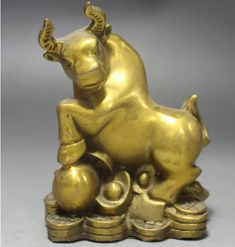 YM 322 11CM Folk Wealth Yuanbao Zodiac Chinese Pure brass Cattle Pull Bull Statue
YM 322 11CM Folk Wealth Yuanbao Zodiac Chinese Pure brass Cattle Pull Bull Statue