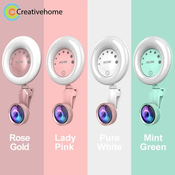 RK32 Beauty 52-LED Touch Sensor APP Control Selfie Clip Flash Fill Light with HD 4K Wide Angle / 20X Macro Lens For Live Stream 
RK32 Beauty 52-LED Touch Sensor APP Control Selfie Clip Flash Fill Light with HD 4K Wide Angle / 20X Macro Lens For Live Stream