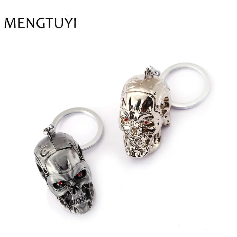 J store Terminator Alloy Keychain For Fans Cool 3D Skeleton Metal Keyring Key Chain car Chaveiro movie jewelry
J store Terminator Alloy Keychain For Fans Cool 3D Skeleton Metal Keyring Key Chain car Chaveiro movie jewelry