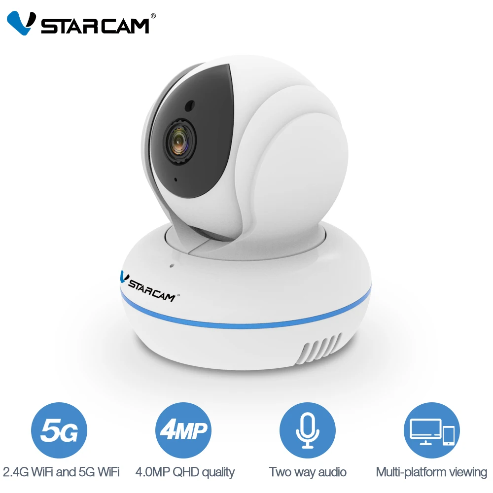 Vstarcam C22Q 4MP Full HD 2.4G/5G WiFi Camera Wi-fi Baby Monitor Camera wifi Pan/Tilt Video Surveillance Security IP CCTV Camera
Vstarcam C22Q 4MP Full HD 2.4G/5G WiFi Camera Wi-fi Baby Monitor Camera wifi Pan/Tilt Video Surveillance Security IP CCTV Camera