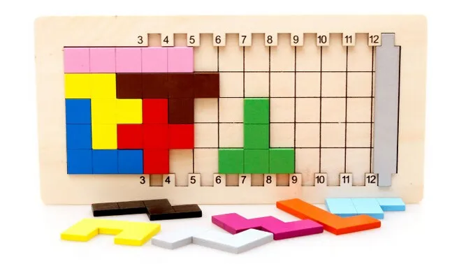 IQ Pentomino деревянный пазл головоломка для развития интеллекта головоломки игра